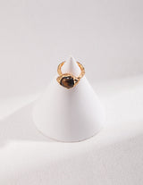 Tiger's Eye Open Ring