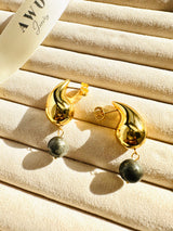 Pyrite Tear Drop Earrings