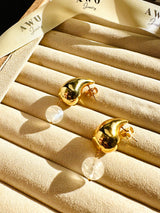 Milky Moonstone Tear Drop Earrings