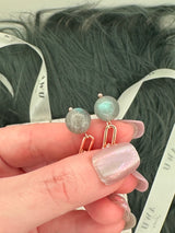 Labradorite U Link Earrings
