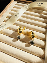 Pyrite Tear Drop Earrings