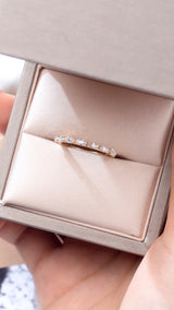 Milly - Marquise 7 stone Moissanite Wedding Band