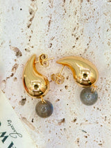 Labradorite Tear Drop Earrings