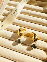 Pyrite Tear Drop Earrings