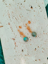 Labradorite U Link Earrings