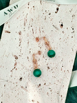 Malachite U Link Earrings