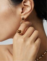 Tiger's Eye Open Ring