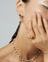 Tiger's Eye Open Ring