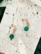 Malachite U Link Earrings