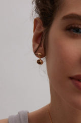 Tiger's Eye Bead-Embellished Drop Earrings