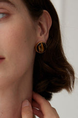 Tiger's Eye Classic Stud Earrings