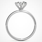 Natalie - Round Solitaire Moissanite Engagement Ring