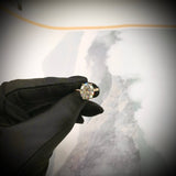 Sale - 5ct Naomi Oval Twisted Cable 18k gold Solitaire Moissanite Engagement Ring