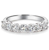 Nora - 7 Round Stone Moissanite Wedding Band