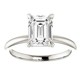 Natalie - Emerald Cut Lab Grown Diamond Solitaire Engagement Ring