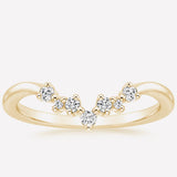Ariel - Tiara Guard Moissanite Wedding Band