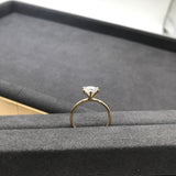 Natalie - Round Solitaire Moissanite Engagement Ring