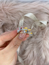 Tessa - Trapezoid Tiara Guard Moissanite Wedding Band