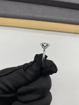 Avery - Round Petal Prongs Solitaire Moissanite Engagement Ring