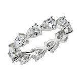 Penelope - Pear Cut Eternity Moissanite Wedding Band