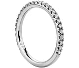 Melody - Matching 3/4 Pave Moissanite Wedding Band