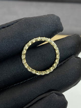 Clara - Floating Round Eternity Moissanite Wedding Band