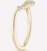 Ariel - Tiara Guard Moissanite Wedding Band