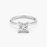 Natalie - Princess Cut Moissanite Solitaire Engagement Ring