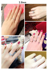 Nora - 7 Round Stone Moissanite Wedding Band