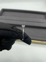 Cushion Cut with Hidden Halo on Plain Band Moissanite Engagement Ring