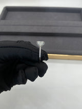 Camelia - Oval Pave Hidden Basket on Pave Band Moissanite Engagement Ring