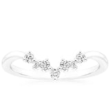 Ariel - Tiara Guard Moissanite Wedding Band
