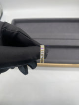 2x4mm Emerald Moissanite Half Eternity Wedding Band