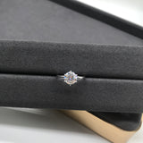 Natalie - Round Solitaire Moissanite Engagement Ring