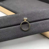 Natalie - Emerald Cut Lab Grown Diamond Solitaire Engagement Ring