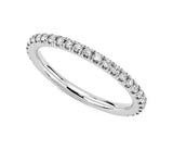 Melody - Matching 3/4 Pave Moissanite Wedding Band