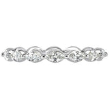 Melissa - Marquise Eternity Moissanite Wedding Band