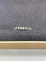 Clara - Floating Round Eternity Moissanite Wedding Band