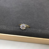 Natalie - Round Solitaire Moissanite Engagement Ring