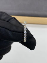 Clara - Floating Round Eternity Moissanite Wedding Band