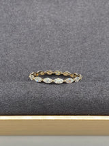 Melissa - Marquise Eternity Moissanite Wedding Band