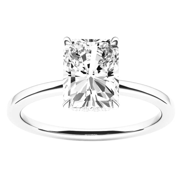 Natalie - Radiant Cut Lab Grown Diamond Solitaire Engagement Ring