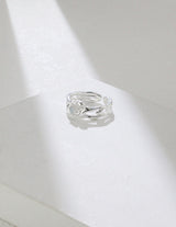 Moonstone Ornate Open Ring