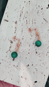 Malachite U Link Earrings