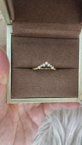 Ariel - Tiara Guard Moissanite Wedding Band