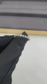 Clara - Floating Round Eternity Moissanite Wedding Band