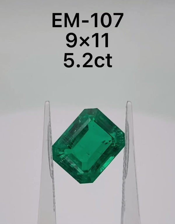 Lab Grown Emerald EM107