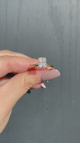 Natalie - Radiant Cut Moissanite Solitaire Engagement Ring