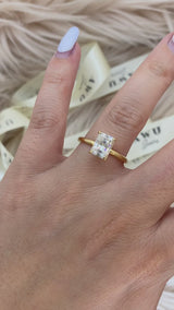 Natalie - Radiant Cut Moissanite Solitaire Engagement Ring