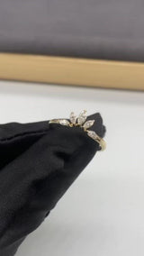Luna - Tiara Guard Moissanite Wedding Band